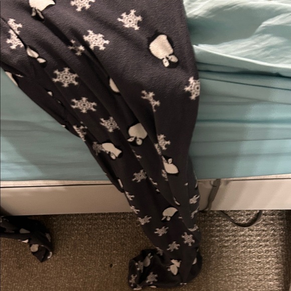 Cozy Gray Penguin Pajama Onesie - Picture 4 of 6
